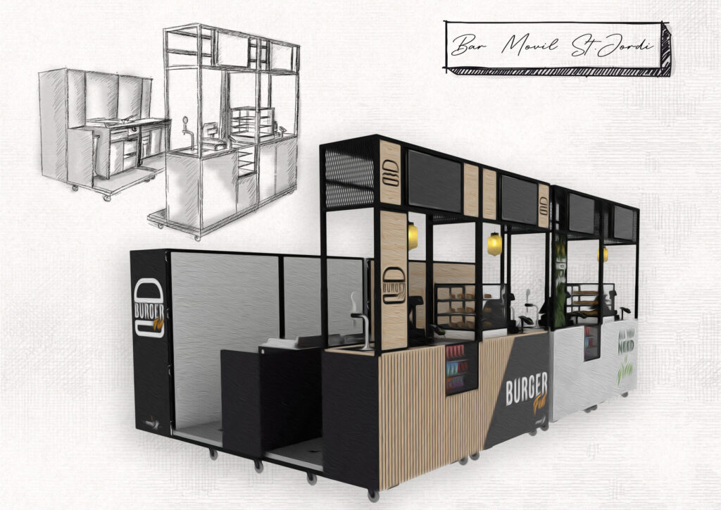 Aramark - Palau St Jordi · Containers y carritos · Hispaflex
